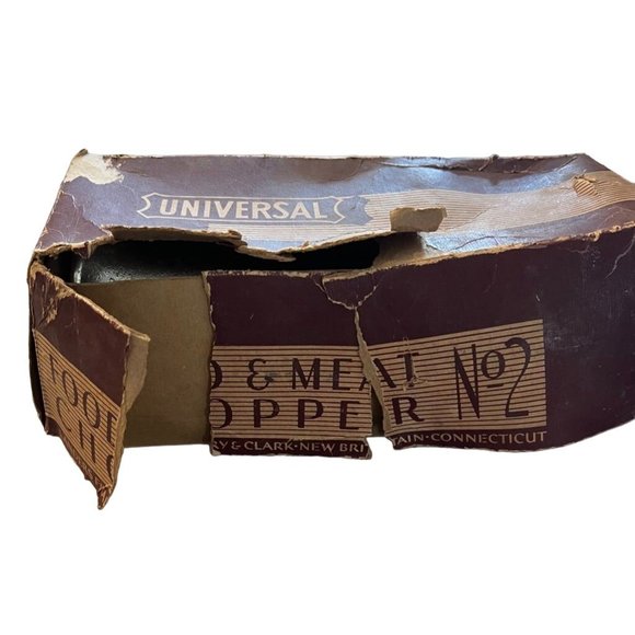 Vintage Universal No. 2 Landers Frary & Clark  Food and Meat Chopper with Box - Picture 6 of 7